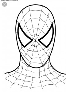 Создать мем: лицо спайдермена раскраска, лицо человека паука раскраска, маска человека паука раскраска