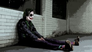 Create meme: Joker depression, the dark knight Joker on the roof, Joker