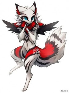 Create meme: kitsune the Fox is black, furry art, falvie art