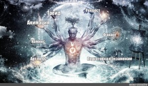 Create meme: the universe, universe man, the power of the spirit