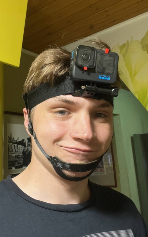 Создать мем: крепление для экшн камеры, видеокамера на голову, экшен камера