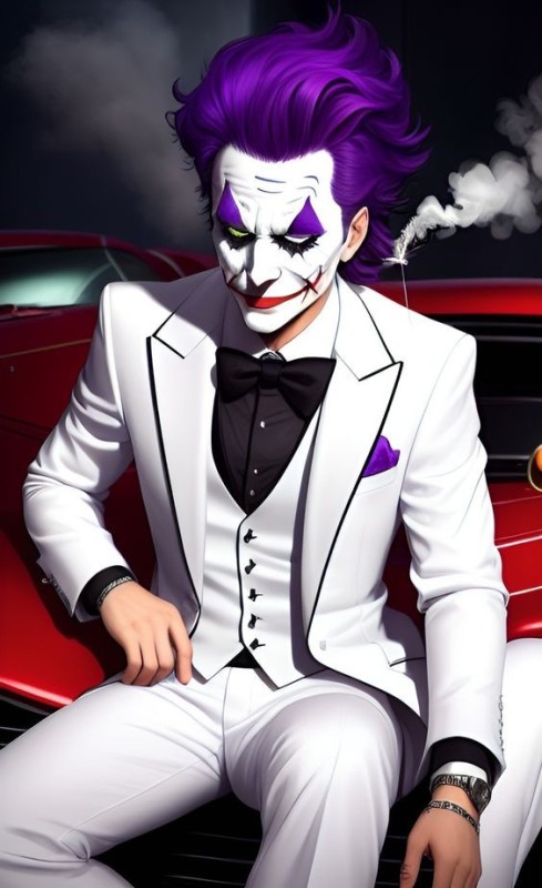 Create meme: the Joker the Joker, the image of the Joker, the Joker art