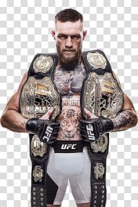 Create meme: ufc 3 Conor, Conor with a ufc belt, UFC game Conor McGregor