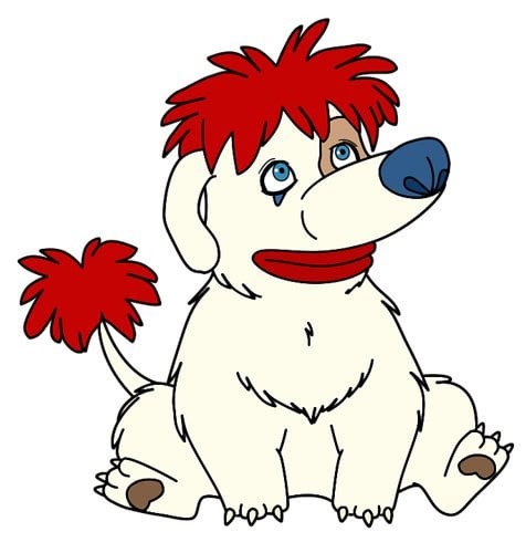 Создать мем: иллюстрация собаки, белая собака в inkscape, собака рисунок