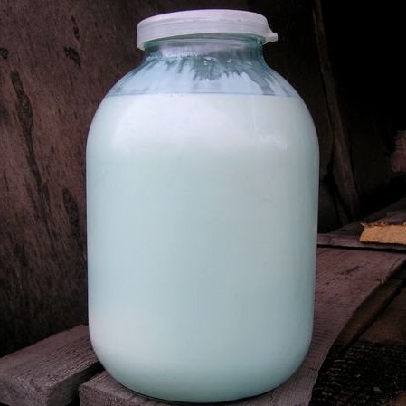 Create meme: homemade milk, a can of milk, cow's milk