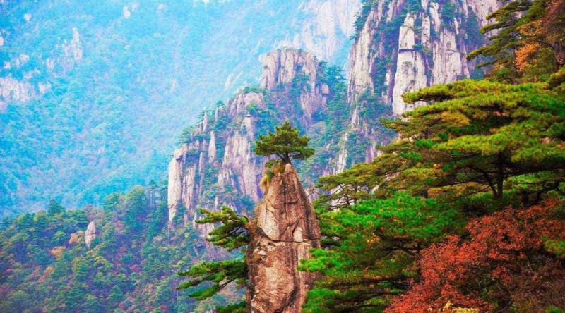 Create meme: huangshan mountains china, huangshan mountains, huangshan china