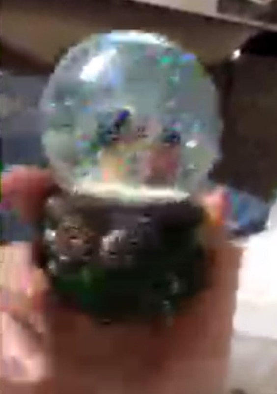 Create meme: snow globe, glass globe, ball