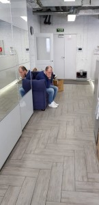 Create meme: laminate biela cbm koruna oak Lednice in the interior, flooring, floor looks like floor