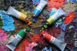 Create meme: paint art, different paint tubes, paint