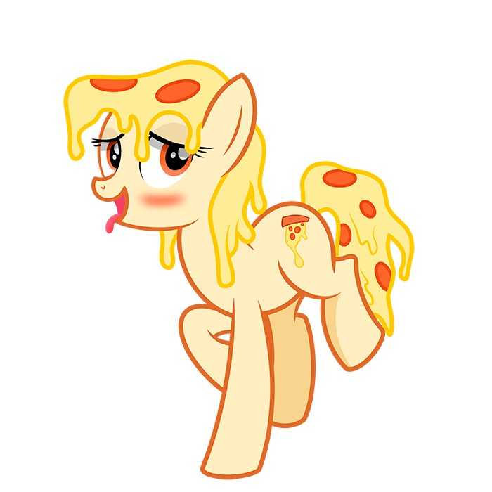 Create meme: pony , Apple Jack pony, pony pizza