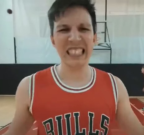 Create meme: boy , chicago bulls, basketball jersey