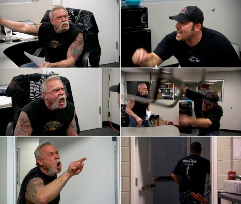 Create meme: american chopper meme, west coast meme, american chopper memes