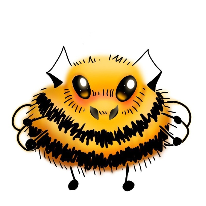 Create meme: Bumblebee drawing, Bumblebee sketch is cute, Bumblebee is cute