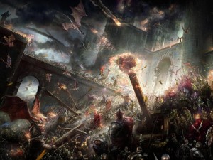 Создать мем: битва фантазий, warhammer fantasy battles осада города, вархаммер баталии