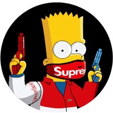 Create meme: Bart Simpson, the simpsons Supreme, Bart Simpson Supreme
