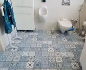 Create meme: bathroom , toilet tiles, floor tiles