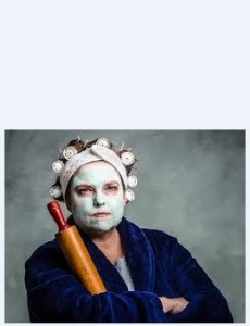 Create meme: male, people, woman with rolling pin in hand