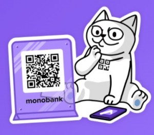Создать мем: монобанк стикеры, монобанк котик, monobank кот