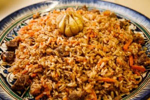 Create meme: real Uzbek pilaf