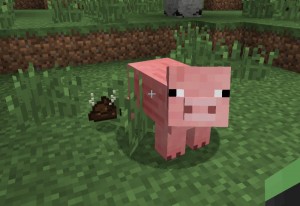 Создать мем: майнкрафт 1 7 2, pig minecraft, свинья из майнкрафт