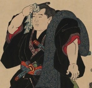 Создать мем: самурай, японская гравюра самурай, самурай в поту