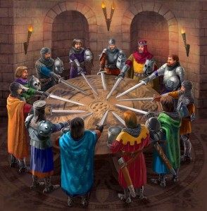 Create meme: knights of the round table, king Arthur and the knights of the round table