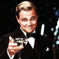 Create meme: the great Gatsby Leonardo DiCaprio with a glass of, Leonardo DiCaprio the great Gatsby, the great Gatsby 