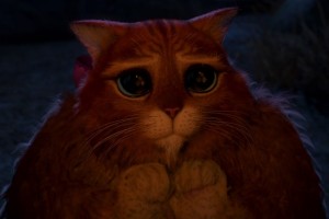 Create meme: the cat from Shrek meme, Shrek cat, cat Shrek eyes