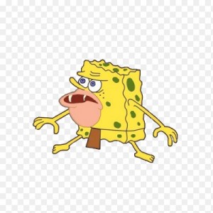 Create meme: spongebob savage, sponge Bob square pants, spongebob Neanderthal