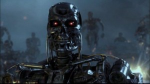 Create meme: sci fi, terminator 2, robot