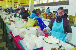 Create meme: agricultural fair Perm, food on the table, fair