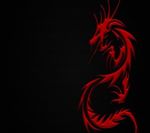 Create meme: the black dragon, red dragon, msi red dragon
