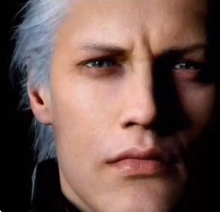 Create meme: Vergil dmc 5, virgil smiles, Virgil