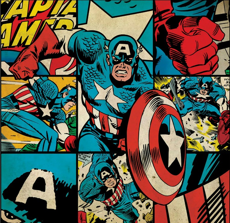 Создать мем: комиксы супергерои, капитан америка комикс ретро, капитан америка комиксный