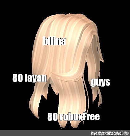 Create comics meme hair roblox for girls, blonde hair in roblox