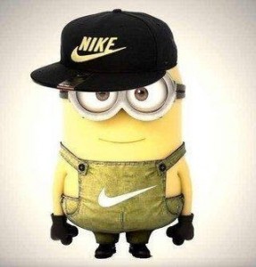 Create meme: cool minion, minion cap Nike