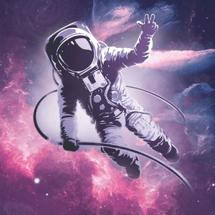 Create meme: space astronaut, space art , cosmonaut cosmos