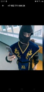 Create meme: ninja suit