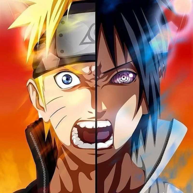 Create meme: from the naruto anime, cool naruto, naruto vs Sasuke the last battle