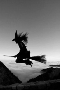 Create meme: witchy, the only way to fly, flying on a broom