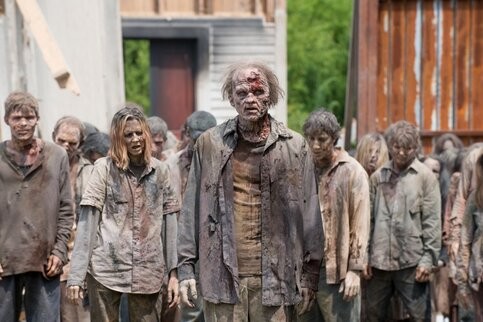 Create meme: the zombie Apocalypse , zombies from the walking dead, The walking dead are a herd of zombies