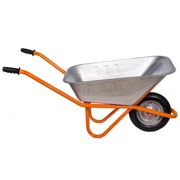 Create meme: one-wheeled garden wheelbarrow 200 kg/90 l, wheelbarrow 39905 sibin construction two-wheeled, one-wheeled construction wheelbarrow, 110L