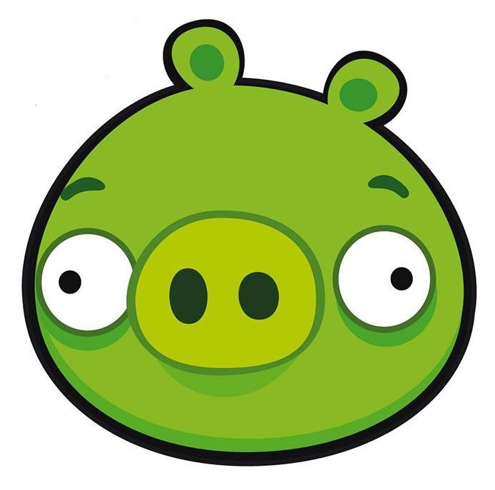 Создать мем: bad piggies король свиней, свин энгри бердз, король свиней энгри бердз