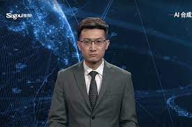 Create meme: robot TV presenter china, robot news anchor in china, robot speaker in china