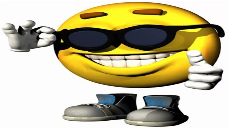 Create meme: cool smileys, Smiley face with glasses is cool, smiley face 3 d meme