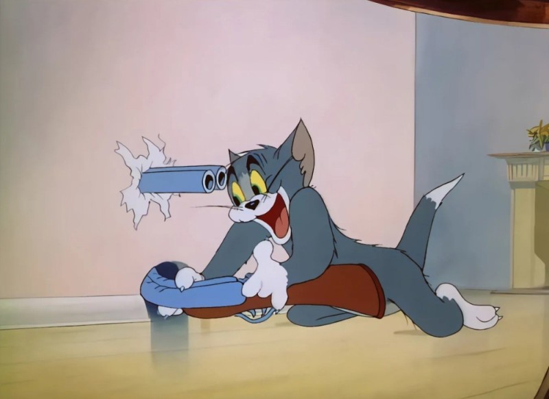 Create meme: Tom and jerry shotgun, meme of Tom and Jerry , Jerry Tom and Jerry