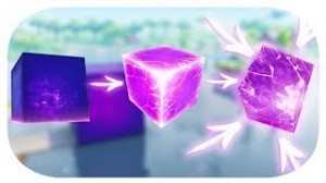 Create meme: cube fortnight, magic light, 3 d magic