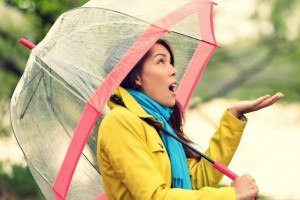 Create meme: rain, ladies umbrellas, rainy