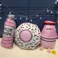 Создать мем: bottle, пончик подушка, donut