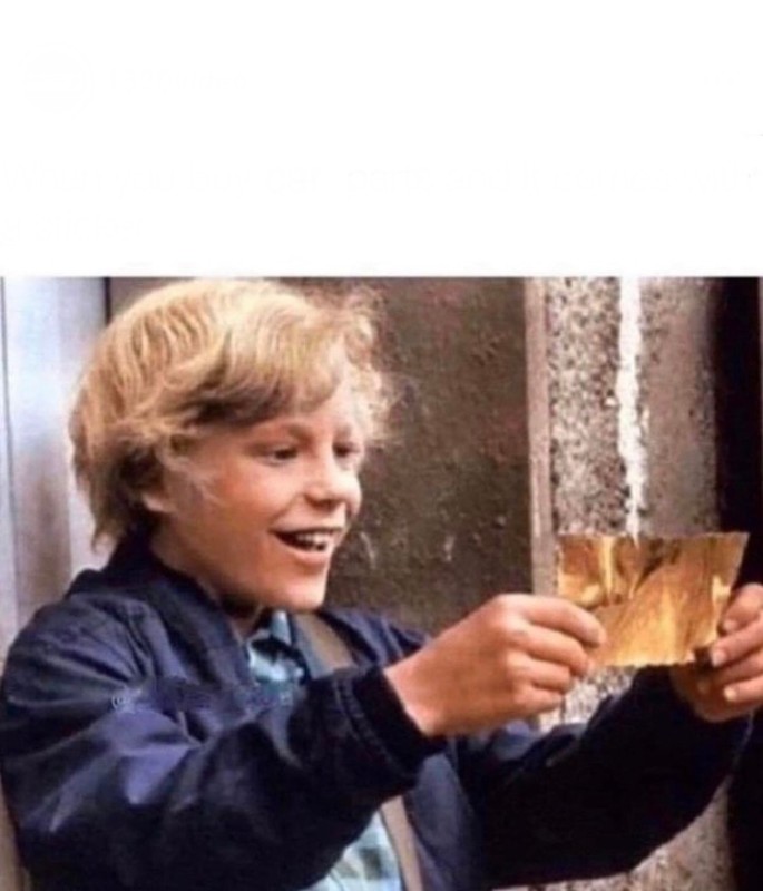 Create meme: Charlie and the chocolate factory , charlie bucket, golden ticket